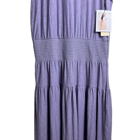 NWT Nation Ltd Pima Cotton Margot Turtleneck Tank In French Violet Size L - Picture 7 of 16
